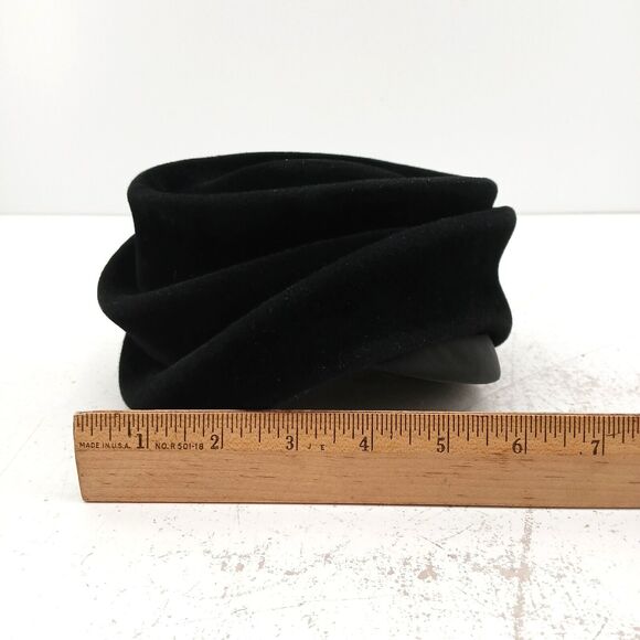 \hanson Body Women’s Faux Fur Black Fluffy Headdress Pill Hat Made in France - Picture 13 of 14